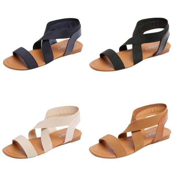 women's sandals women 2021 summer fashion rome cross strap flats casual low heel anti skidding beach shoes, Black
women's sandals women 2021 summer fashion rome cross strap flats casual low heel anti skidding beach shoes, Black