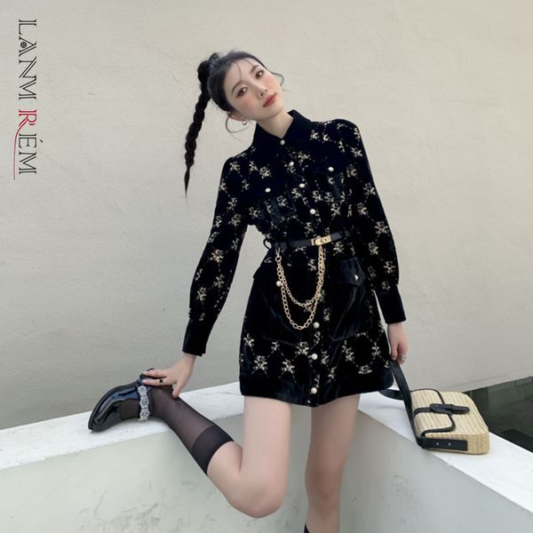 women black printing sashes mini dress laple long sleeve loose fit fashion spring and autumn 2e1639 210507, Black;gray
women black printing sashes mini dress laple long sleeve loose fit fashion spring and autumn 2e1639 210507, Black;gray