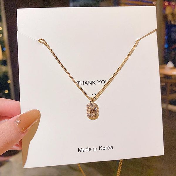 trend necklace for women alphabet m pendant jewelry gift charm party clavicle chain accessories necklaces, Silver
trend necklace for women alphabet m pendant jewelry gift charm party clavicle chain accessories necklaces, Silver