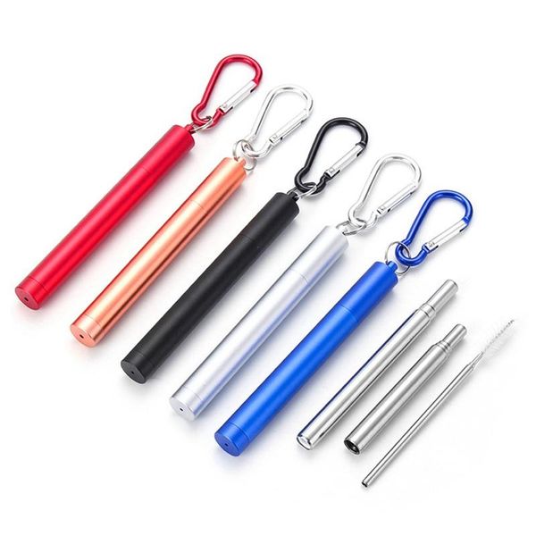 drinking straws three-sections retractable stainless steel color tube with plastic storage box buckle for cold drinks etc.
drinking straws three-sections retractable stainless steel color tube with plastic storage box buckle for cold drinks etc.