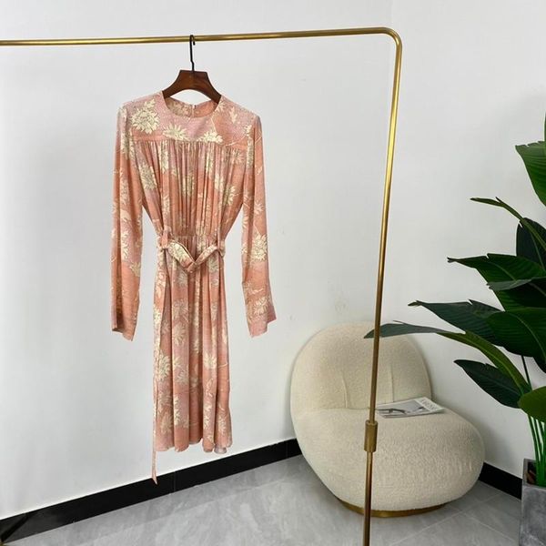 casual dresses summer women fashion pink long sleeve floral print knee length, Black;gray
casual dresses summer women fashion pink long sleeve floral print knee length, Black;gray