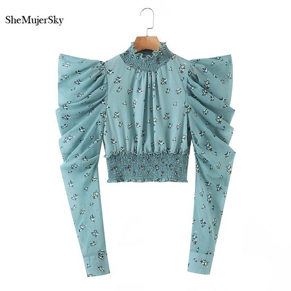 shemujersky green puff sleeve women floral print elastic waist cropped blouses 2021 ruffles shirts women's &, White
shemujersky green puff sleeve women floral print elastic waist cropped blouses 2021 ruffles shirts women's &, White