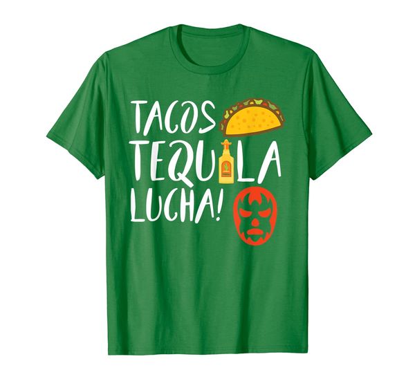 

Funny Lucha Libre Tacos Tequila! Shirt For Luchadors and Fan, Mainly pictures