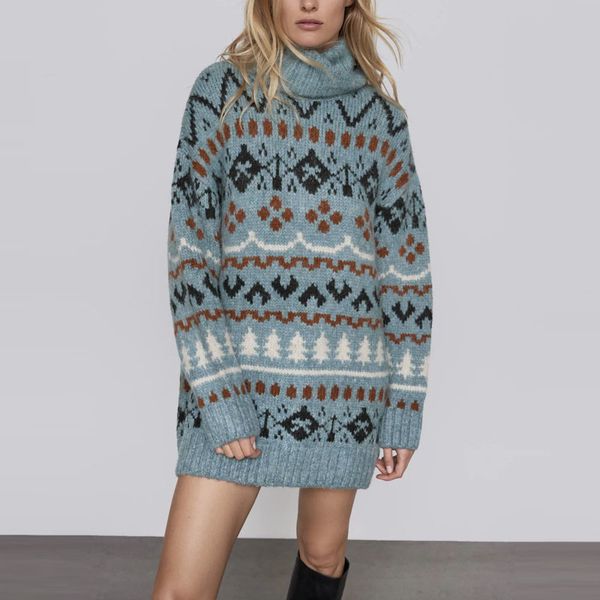 sweaters oversize jacquard knit sweater women turtleneck long sleeve vintage winter warm sweaters woman plus size pullover, White;black
sweaters oversize jacquard knit sweater women turtleneck long sleeve vintage winter warm sweaters woman plus size pullover, White;black