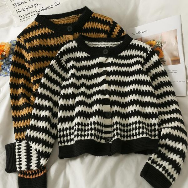 women's knits & tees cardigans woman colorblock single-breasted knitted sweaters women vintage long sleeve autumn casual knit outwear, White
women's knits & tees cardigans woman colorblock single-breasted knitted sweaters women vintage long sleeve autumn casual knit outwear, White