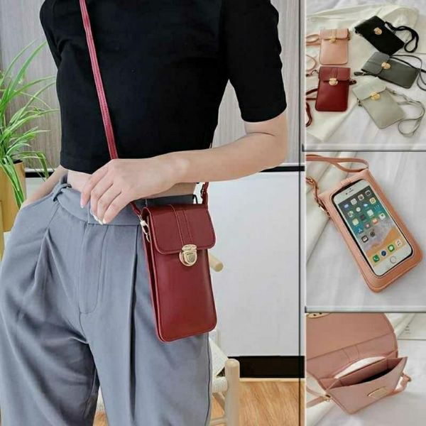 home touch screen multifunctional hanging neck pu crossbody mobile phone bag storage bags
home touch screen multifunctional hanging neck pu crossbody mobile phone bag storage bags