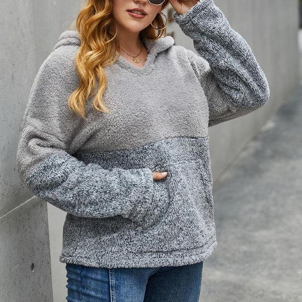 women's hoodies & sweatshirts autumn winter warm plus velvet women casual loose hooded sweatshirt with pocket color pactwork size pullo, Black
women's hoodies & sweatshirts autumn winter warm plus velvet women casual loose hooded sweatshirt with pocket color pactwork size pullo, Black
