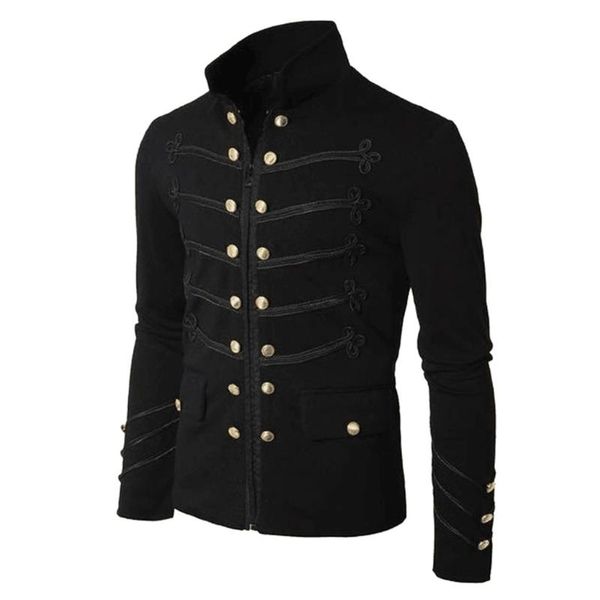 men's jackets coat jacket halloween gothic embroider button uniform costume praty outwear causal fashion mens blouse, Black;brown
men's jackets coat jacket halloween gothic embroider button uniform costume praty outwear causal fashion mens blouse, Black;brown