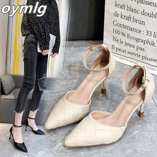 women stiletto high heels pointed pu women's sandals buckle black plaid fashion hollow heel shoes dress
women stiletto high heels pointed pu women's sandals buckle black plaid fashion hollow heel shoes dress