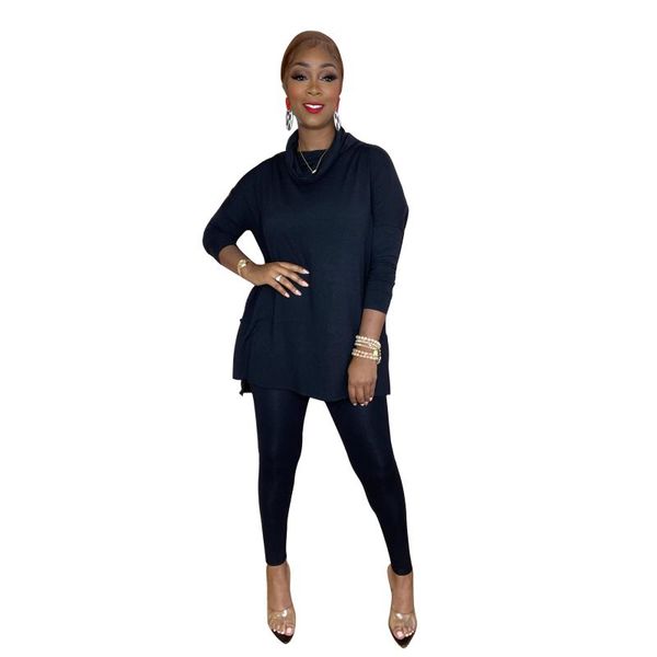 women's two piece pants 2021 winter product fashion casual solid color slim high-neck long-sleeved shirt mid-length two-piece sports pe, White
women's two piece pants 2021 winter product fashion casual solid color slim high-neck long-sleeved shirt mid-length two-piece sports pe, White