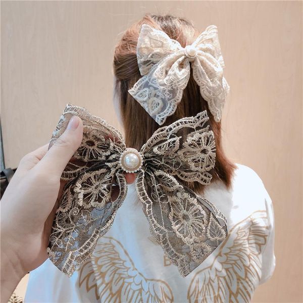 hair clips & barrettes fabric lace big bow spring clip pearl bowknot pins for women girls jewelry fashion headwear accessories, Golden;silver
hair clips & barrettes fabric lace big bow spring clip pearl bowknot pins for women girls jewelry fashion headwear accessories, Golden;silver