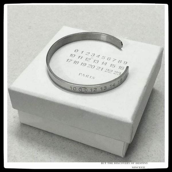 bangle edy 21ss punk trend temperament titanium steel metal number opening bracelet for couples men women girls party jewelry gift, Black
bangle edy 21ss punk trend temperament titanium steel metal number opening bracelet for couples men women girls party jewelry gift, Black