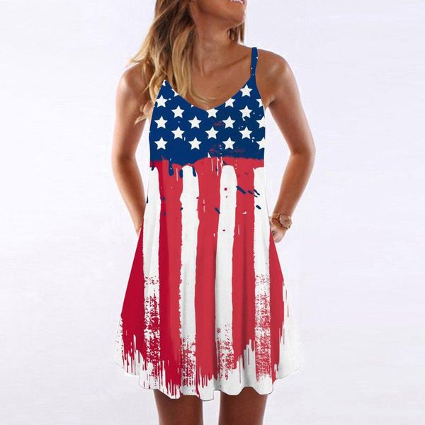 casual dresses summer independence day dress women knee length female striped color swirl loose print suspender sling sexy, Black;gray
casual dresses summer independence day dress women knee length female striped color swirl loose print suspender sling sexy, Black;gray