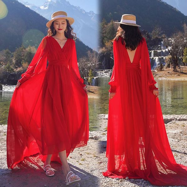 casual dresses summer women's dress 2021 loose long evening female vintage maxi party oversize beach women vestido prom, Black;gray
casual dresses summer women's dress 2021 loose long evening female vintage maxi party oversize beach women vestido prom, Black;gray