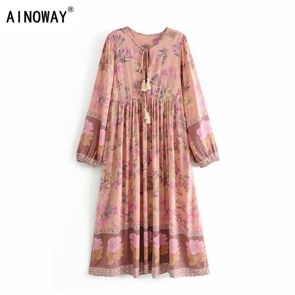 vintage chic fashion bohemian women floral print flare sleeve midi dresses ladies ruffles cotton pleated boho dress vestidos casual, Black;gray
vintage chic fashion bohemian women floral print flare sleeve midi dresses ladies ruffles cotton pleated boho dress vestidos casual, Black;gray