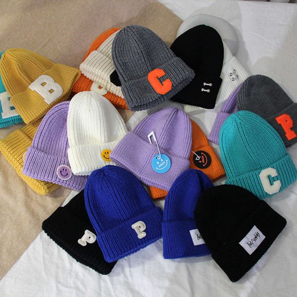 hat letter wool female student autumn and warm knitted melon skin fashion personalized paste cloth cover male, Blue;gray
hat letter wool female student autumn and warm knitted melon skin fashion personalized paste cloth cover male, Blue;gray