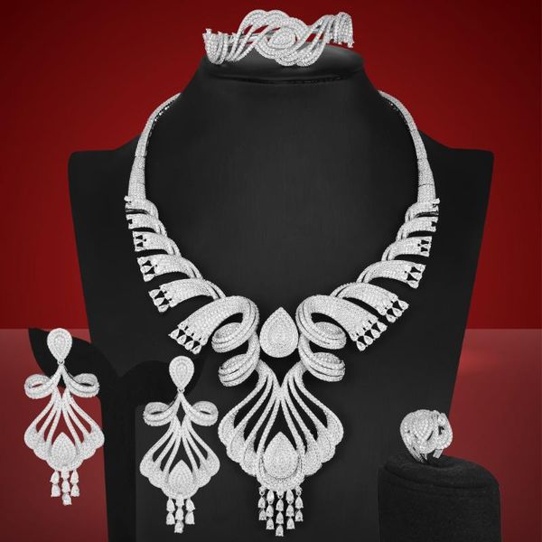 earrings & necklace kellybola luxury gorgeous sparkling bracelet ring jewelry cubic zirconia bridal women wedding sets, Silver
earrings & necklace kellybola luxury gorgeous sparkling bracelet ring jewelry cubic zirconia bridal women wedding sets, Silver