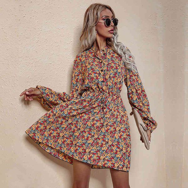 casual summer womens dress printed dress long sleeve high waist lace up floral chiffon elegant dresses for women, Black;gray
casual summer womens dress printed dress long sleeve high waist lace up floral chiffon elegant dresses for women, Black;gray