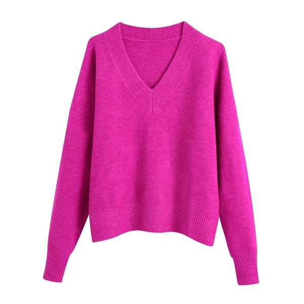 women's sweaters touch loose knitted sweater vintage v neck long sleeve female pullovers streetwear women 2021 fashion solid color soft, White;black
women's sweaters touch loose knitted sweater vintage v neck long sleeve female pullovers streetwear women 2021 fashion solid color soft, White;black