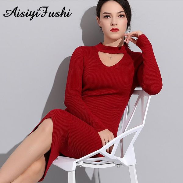 casual dresses sweater red for woman long knee office women dress autumn winter knitted pencil elegant robe pull hiver, Black;gray
casual dresses sweater red for woman long knee office women dress autumn winter knitted pencil elegant robe pull hiver, Black;gray