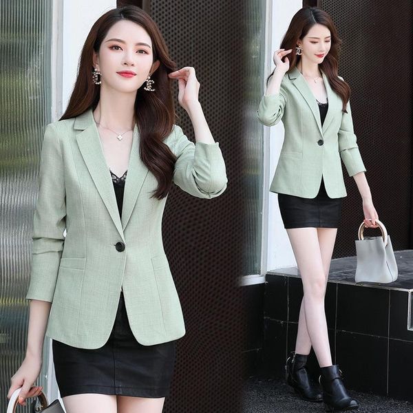 women's suits & blazers blazer coat 2021 spring temperament suit and autumn leisure small design top, White;black
women's suits & blazers blazer coat 2021 spring temperament suit and autumn leisure small design top, White;black