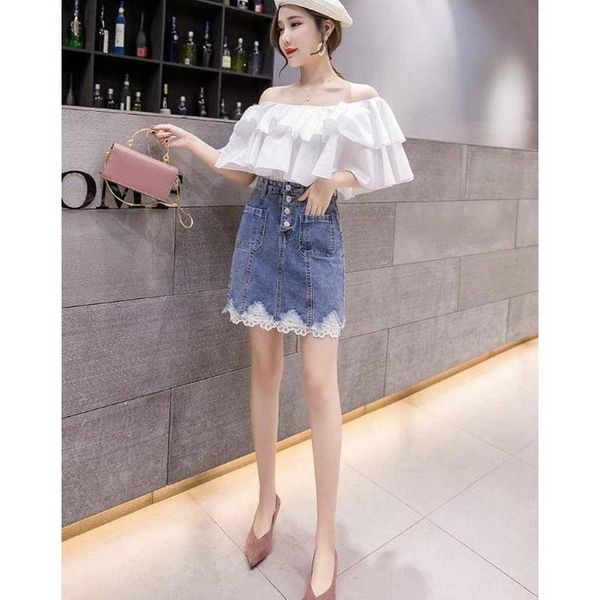 skirts qrwr 2021 spring autumn women fashion patchwork lace a line mini skirt casual high waist short denim, Black
skirts qrwr 2021 spring autumn women fashion patchwork lace a line mini skirt casual high waist short denim, Black