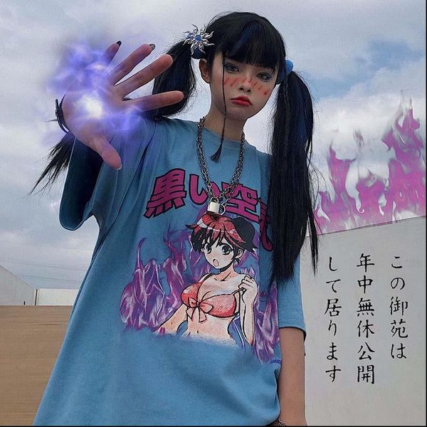 cartoon womens t shirt streetwear women clothing graphic hip hop tiktok clothes korean summer o neck, White
cartoon womens t shirt streetwear women clothing graphic hip hop tiktok clothes korean summer o neck, White