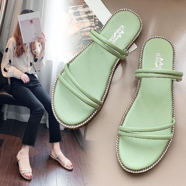 female shoes ladies' slippers low luxury slides cross-tied 2021 summer flat designer soft pu narrow band scandals rubber rome, Black
female shoes ladies' slippers low luxury slides cross-tied 2021 summer flat designer soft pu narrow band scandals rubber rome, Black