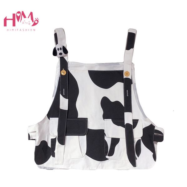 himifashion harajuku kawaii cow print vests women sleeveless clothes vintage streetwear fashion teen girls cute shirt, White;black
himifashion harajuku kawaii cow print vests women sleeveless clothes vintage streetwear fashion teen girls cute shirt, White;black