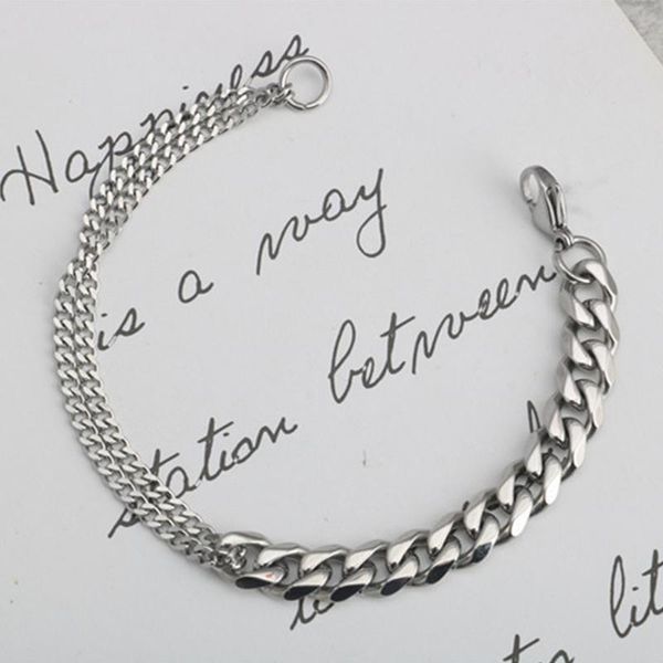 link, chain irregular hollow thick and thin asymmetrical hip hop bracelet for men women in europe america, Black
link, chain irregular hollow thick and thin asymmetrical hip hop bracelet for men women in europe america, Black