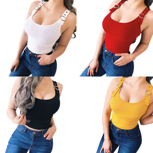 women solid strappy tanks vest crop t shirt summer sleeveless low chest t-shirt beach bodycon sports tank 210520, White
women solid strappy tanks vest crop t shirt summer sleeveless low chest t-shirt beach bodycon sports tank 210520, White