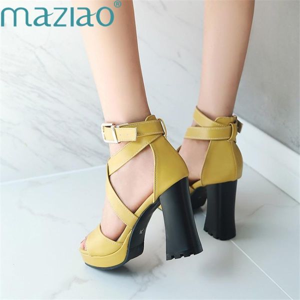 sandals fish mouth cross strap buckle thick heel casual rubber super high rome style leather women maziao, Black 
sandals fish mouth cross strap buckle thick heel casual rubber super high rome style leather women maziao, Black