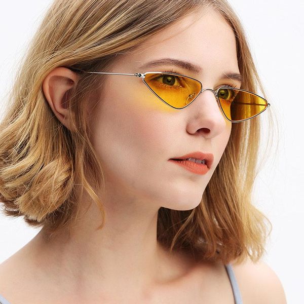 sunglasses brand retro women for men cat eye design shade sun glasses vintage triangle decorative uv protection eyewear, White;black
sunglasses brand retro women for men cat eye design shade sun glasses vintage triangle decorative uv protection eyewear, White;black