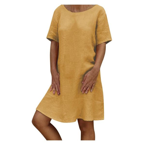 casual dresses womens fashion pure color round neck short sleeve loose dresssummer dress female bohemia, Black;gray
casual dresses womens fashion pure color round neck short sleeve loose dresssummer dress female bohemia, Black;gray