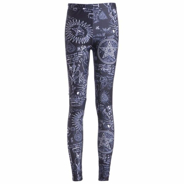 women's leggings fashion women slim high waist elasticity fitness painting printing leggins breathable woman pants, Black
women's leggings fashion women slim high waist elasticity fitness painting printing leggins breathable woman pants, Black