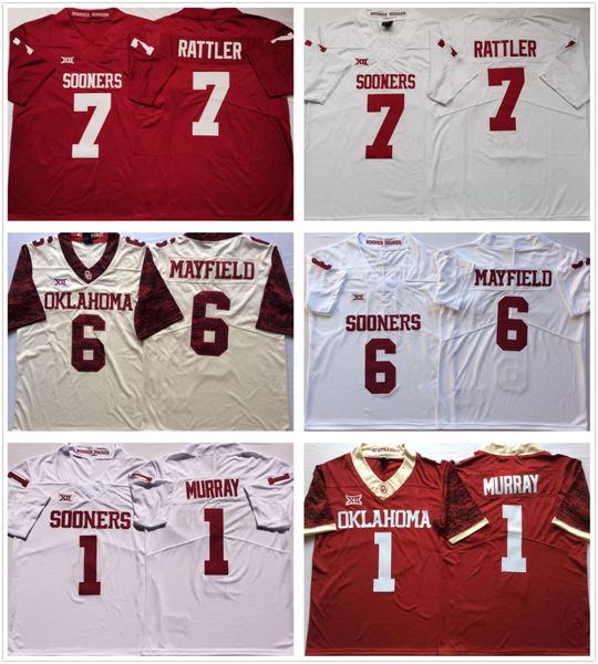 ncaa oklahoma sooners college 7 spencer rattler jersey 1 kyler murray 6 baker mayfield mens jerseys all stitched, Black;red
ncaa oklahoma sooners college 7 spencer rattler jersey 1 kyler murray 6 baker mayfield mens jerseys all stitched, Black;red