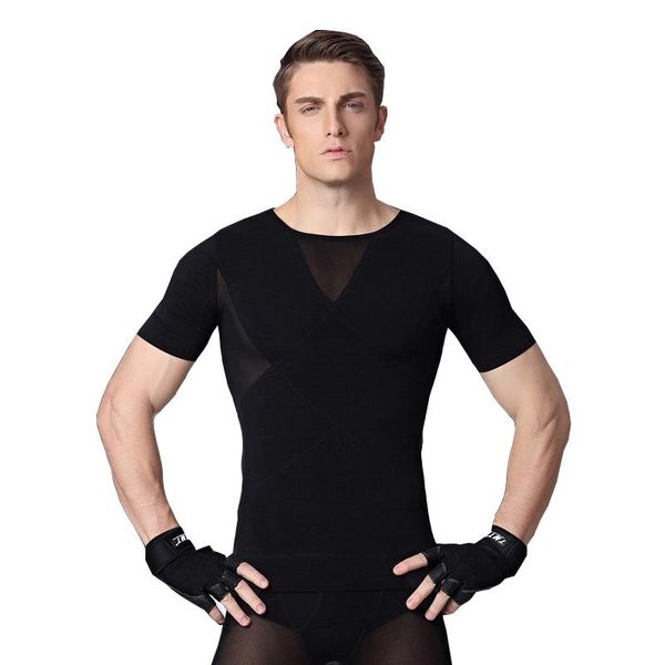 men's body shapers vest tshirt corset abdomen control waist cincher elastic gynecomastia compression shapewears, Black;brown
men's body shapers vest tshirt corset abdomen control waist cincher elastic gynecomastia compression shapewears, Black;brown
