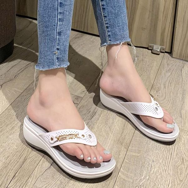 women's fashion lightweight flip flops solid color platform wedge heel sandals slippers women outdoor casual fashion#, Black
women's fashion lightweight flip flops solid color platform wedge heel sandals slippers women outdoor casual fashion#, Black