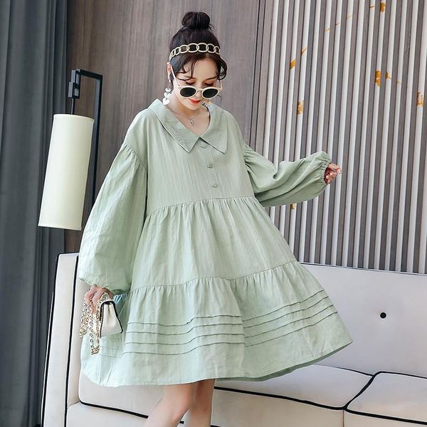 maternity dress for pregnant women casual sweet girls pure color loose long sleeve cotton pregnancy wear clothing spring summer dresses, White
maternity dress for pregnant women casual sweet girls pure color loose long sleeve cotton pregnancy wear clothing spring summer dresses, White