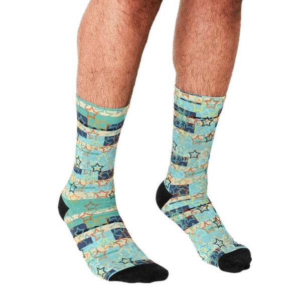 men's socks funny stars space red teal pattern printed hip hop men happy cute boys street style crazy for, Black
men's socks funny stars space red teal pattern printed hip hop men happy cute boys street style crazy for, Black