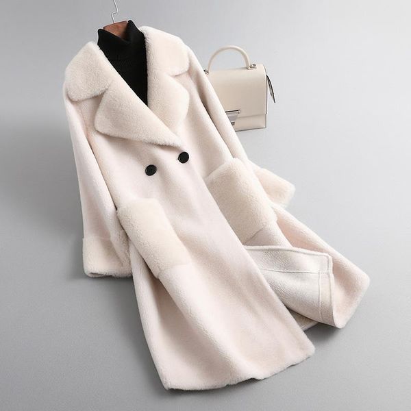 women's wool & blends fashion korean 100% coat women loose long solid winter jacket 2021, Black
women's wool & blends fashion korean 100% coat women loose long solid winter jacket 2021, Black