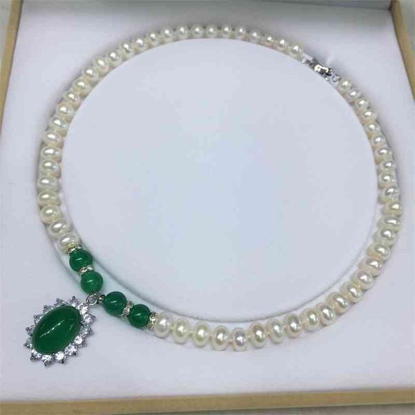 mother in law gift inlaid agate freshwater pearl necklace, Black 
mother in law gift inlaid agate freshwater pearl necklace, Black