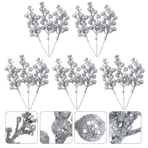 15pcs christmas artificial berry branches tree decorative accessory flowers & wreaths
15pcs christmas artificial berry branches tree decorative accessory flowers & wreaths
