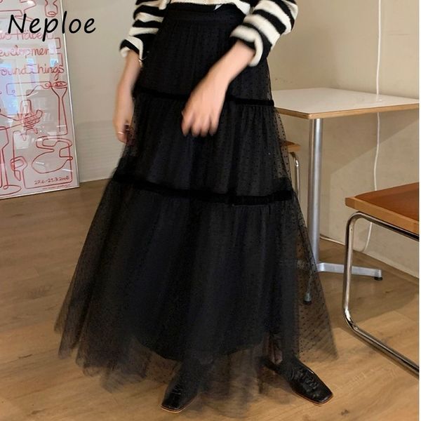 neploe korean high waist hip a line skirt women elegant dot vintage mesh jupe femme spring outwear shirt feminino 210510, Black
neploe korean high waist hip a line skirt women elegant dot vintage mesh jupe femme spring outwear shirt feminino 210510, Black
