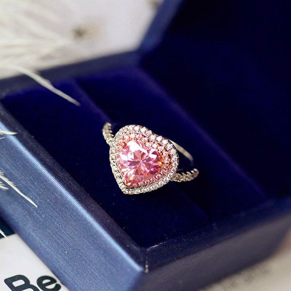 wedding rings luxury female big princess pink heart ring silver color large promise love engagement for women, Slivery;golden
wedding rings luxury female big princess pink heart ring silver color large promise love engagement for women, Slivery;golden