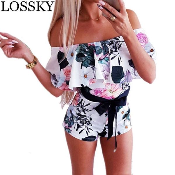 women's jumpsuits & rompers women summer beach playsuits for floral print slash neck slim belt ruffles off shoulder 2021, Black;white
women's jumpsuits & rompers women summer beach playsuits for floral print slash neck slim belt ruffles off shoulder 2021, Black;white