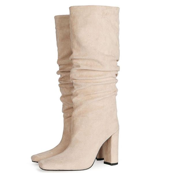 boots 2021 autumn and winter suede square toe knee high fashionable pleated high-comfortable female knight, Black
boots 2021 autumn and winter suede square toe knee high fashionable pleated high-comfortable female knight, Black