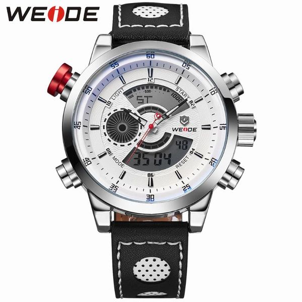 wristwatches weide 2021 men watch analog relogio casual digital display sports waterproof genuine leather strap alarm clock watches, Slivery;brown
wristwatches weide 2021 men watch analog relogio casual digital display sports waterproof genuine leather strap alarm clock watches, Slivery;brown