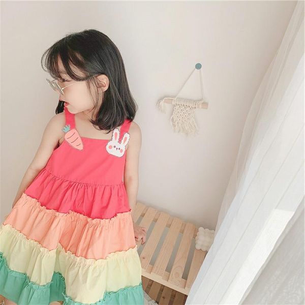 summer girls dress suspender children korean version of the rainbow cartoon cake flower girl dresses girl's, Red;yellow
summer girls dress suspender children korean version of the rainbow cartoon cake flower girl dresses girl's, Red;yellow