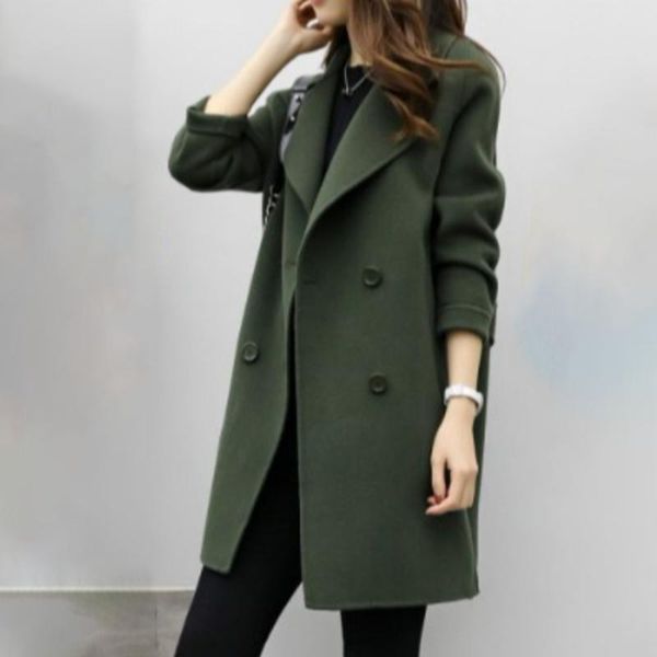 women's trench coats winter windbreaker jacket casual fashion trend commuter style solid color long-sleeved warm loose and thin long to, Tan;black
women's trench coats winter windbreaker jacket casual fashion trend commuter style solid color long-sleeved warm loose and thin long to, Tan;black